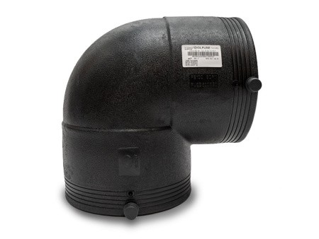 Отвод электросварной 90° PN16 SDR11 PE100 D110 Отвод электросварной 90° PN16 SDR11 PE100 D110