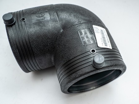 Отвод электросварной 90° PN16 SDR11 PE100 D110 Отвод электросварной 90° PN16 SDR11 PE100 D110