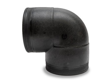 Отвод электросварной 90° PN16 SDR11 PE100 D110 Отвод электросварной 90° PN16 SDR11 PE100 D110