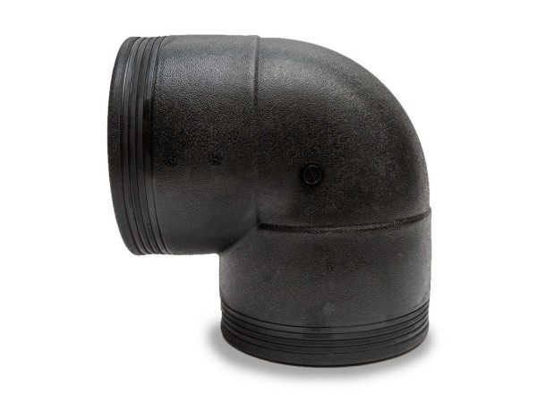 Отвод электросварной 90° PN16 SDR11 PE100 D110 Отвод электросварной 90° PN16 SDR11 PE100 D110